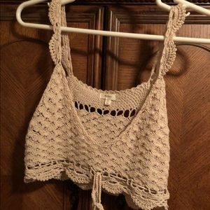 Crochet crop top